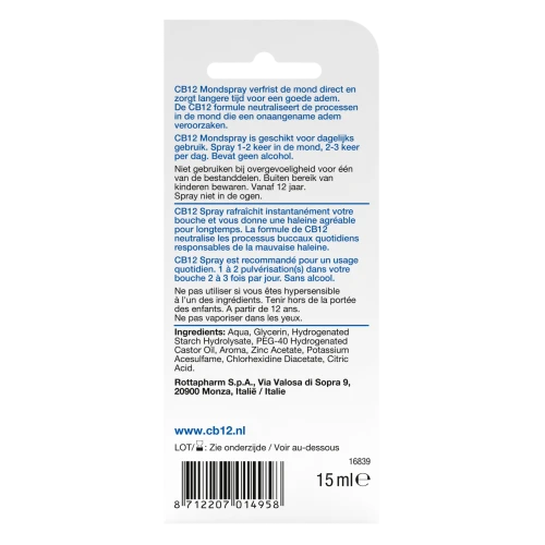 Mondspray Munt/Menthol 